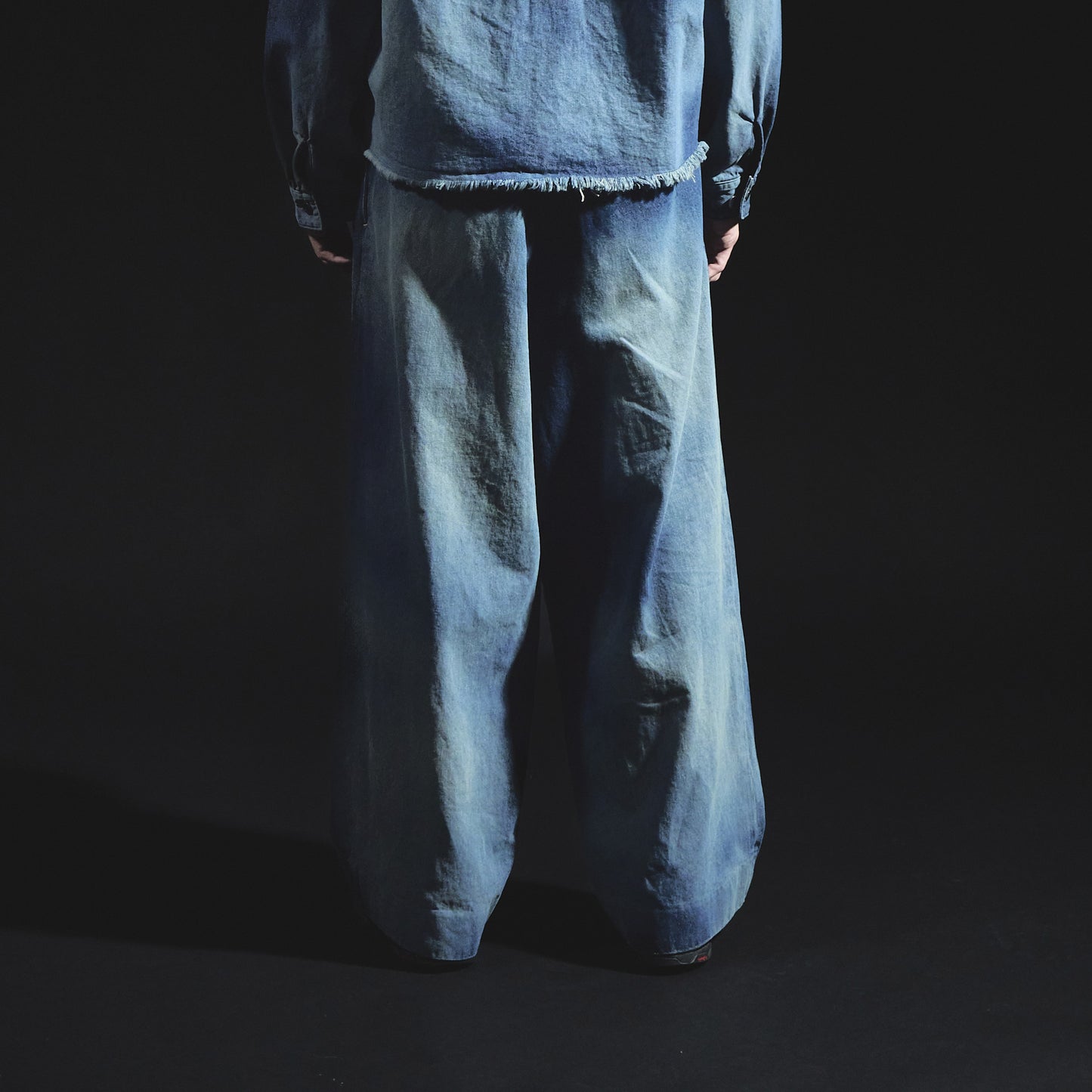 Denim Hakama Trousers (Bleached)