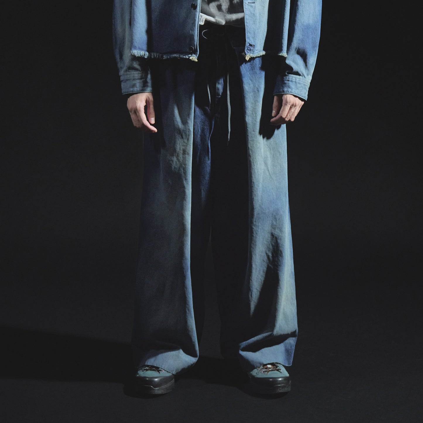 Denim Hakama Trousers (Bleached)
