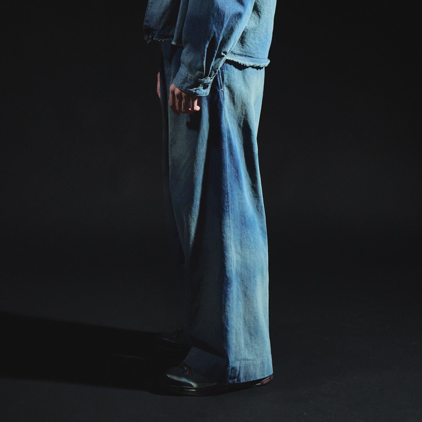 Denim Hakama Trousers (Bleached)