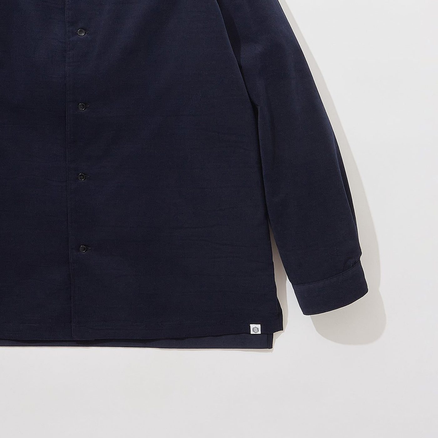 Cotton Poplin Kimono Collar Shirt