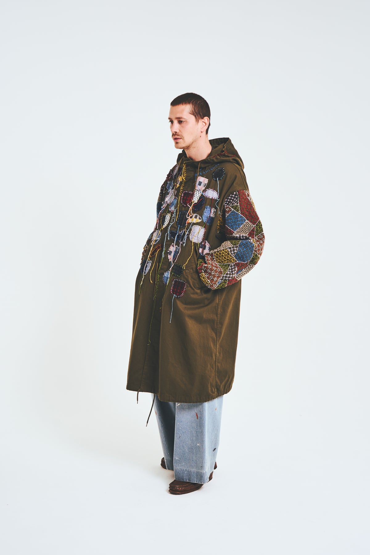 Sashiko Crest Snow Parka