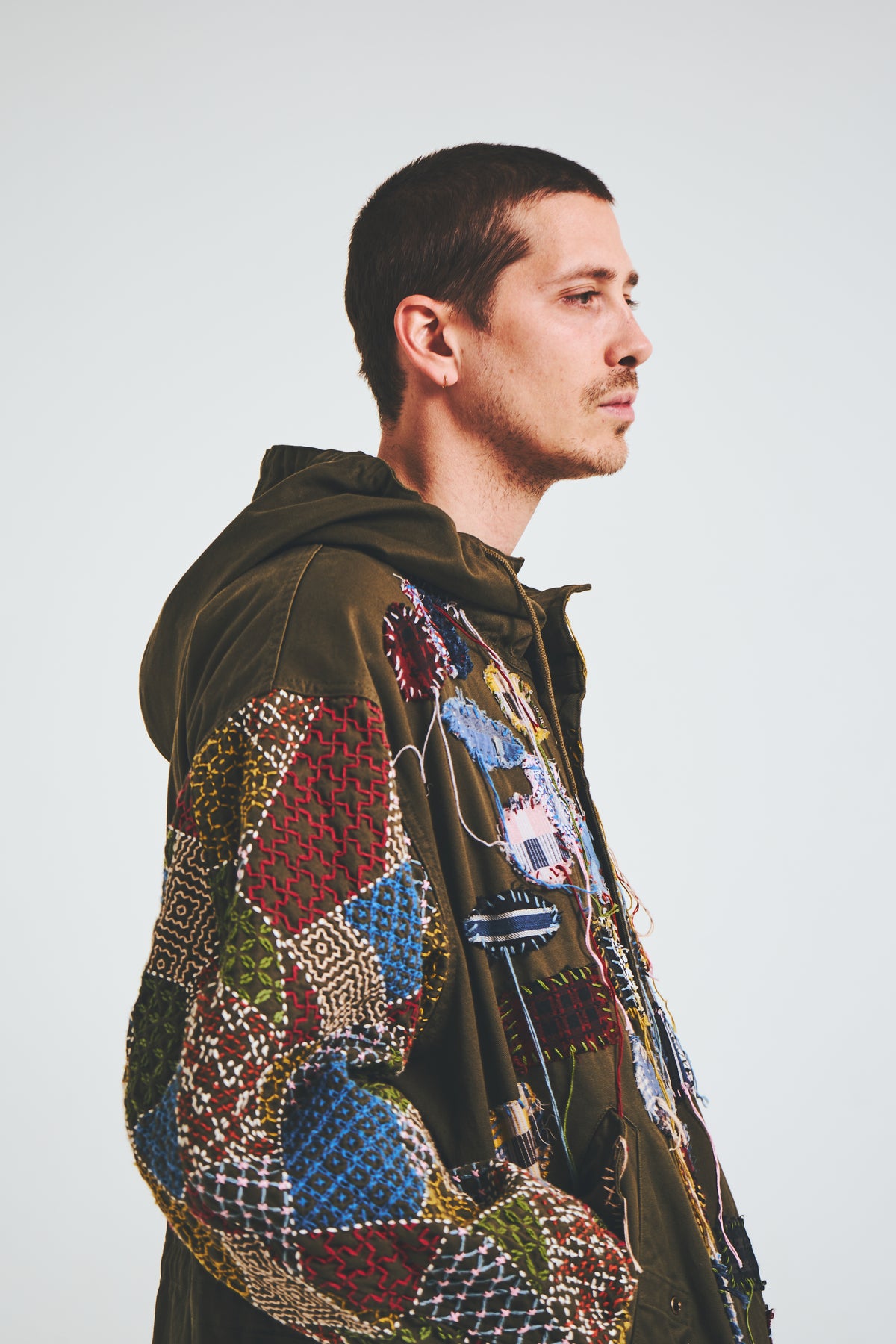 Sashiko Crest Snow Parka