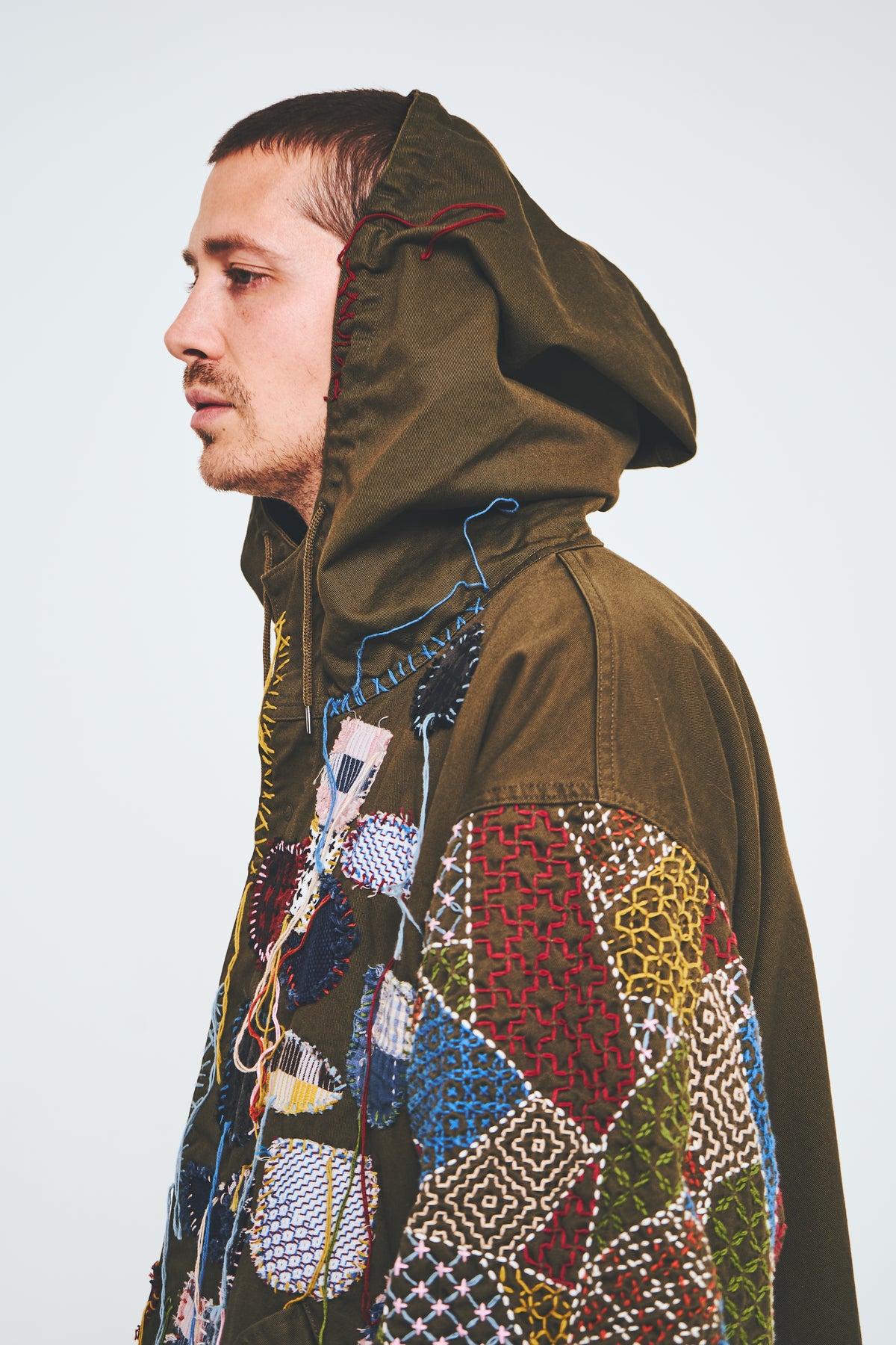 Sashiko Crest Snow Parka