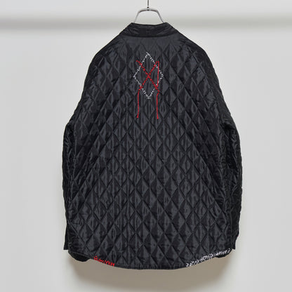 Kimono Collar Sashiko Quilted Shirket