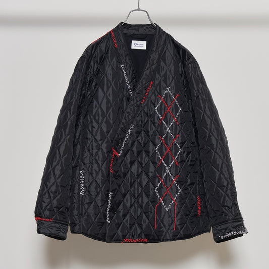 Kimono Collar Sashiko Quilted Shirket [Delivered in early February, 2026]