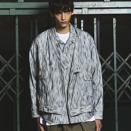 Aizome Sashiko Kimono Trucker Jacket