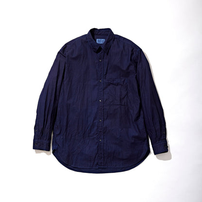 Regular Collar Shirt-AIZOME Dark-
