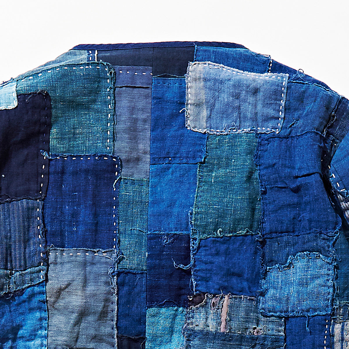 VINTAGE BORO PATCHWORK V-neck Jacket – KUON Tokyo