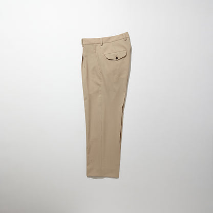 Tropical Wool Single Pleated Trousers