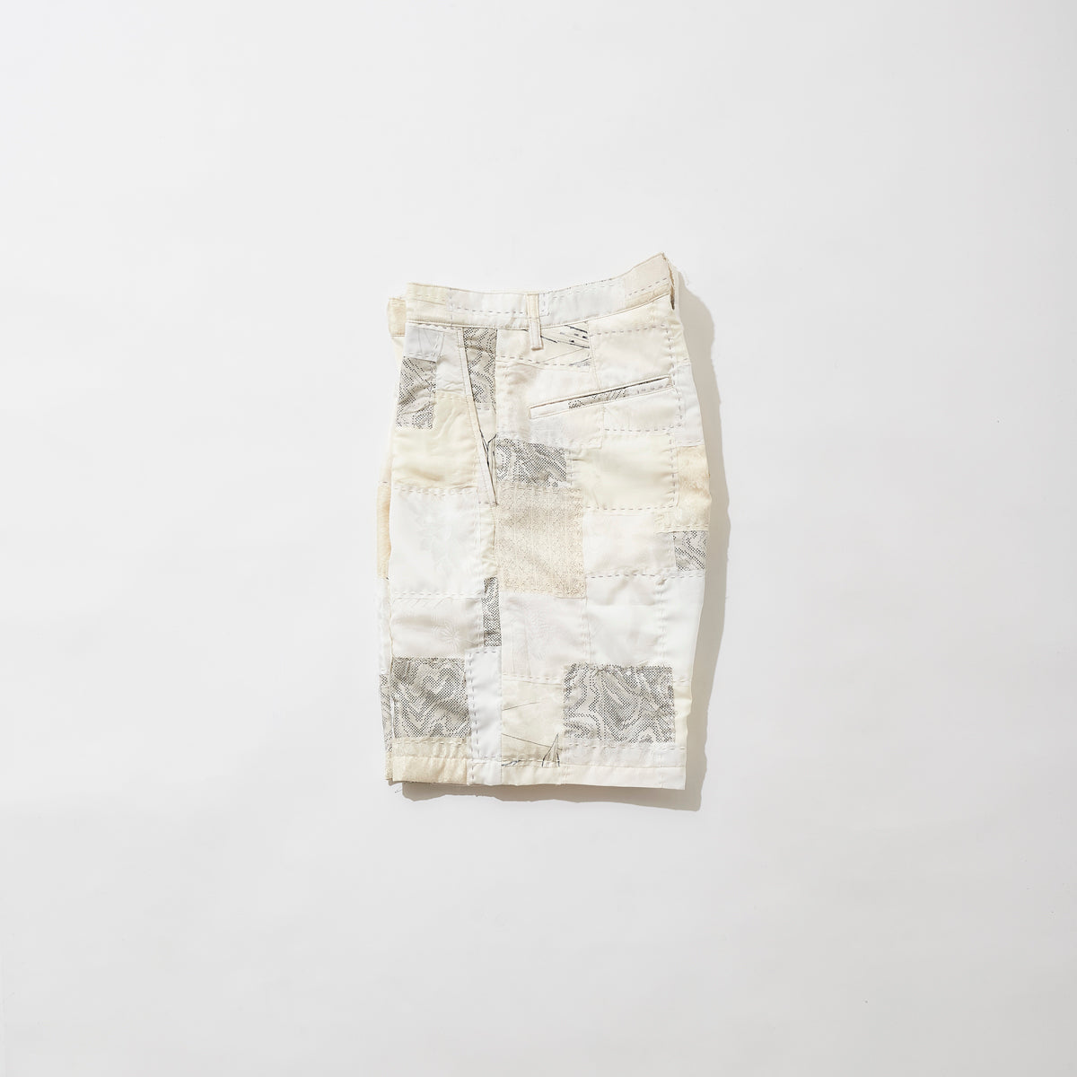 Vintage Silk Kimono Patchwork Shorts