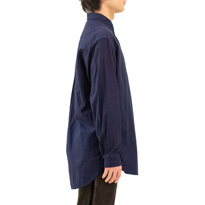 Regular Collar Shirt-AIZOME Dark-